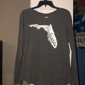 Grey long sleeve shirt
